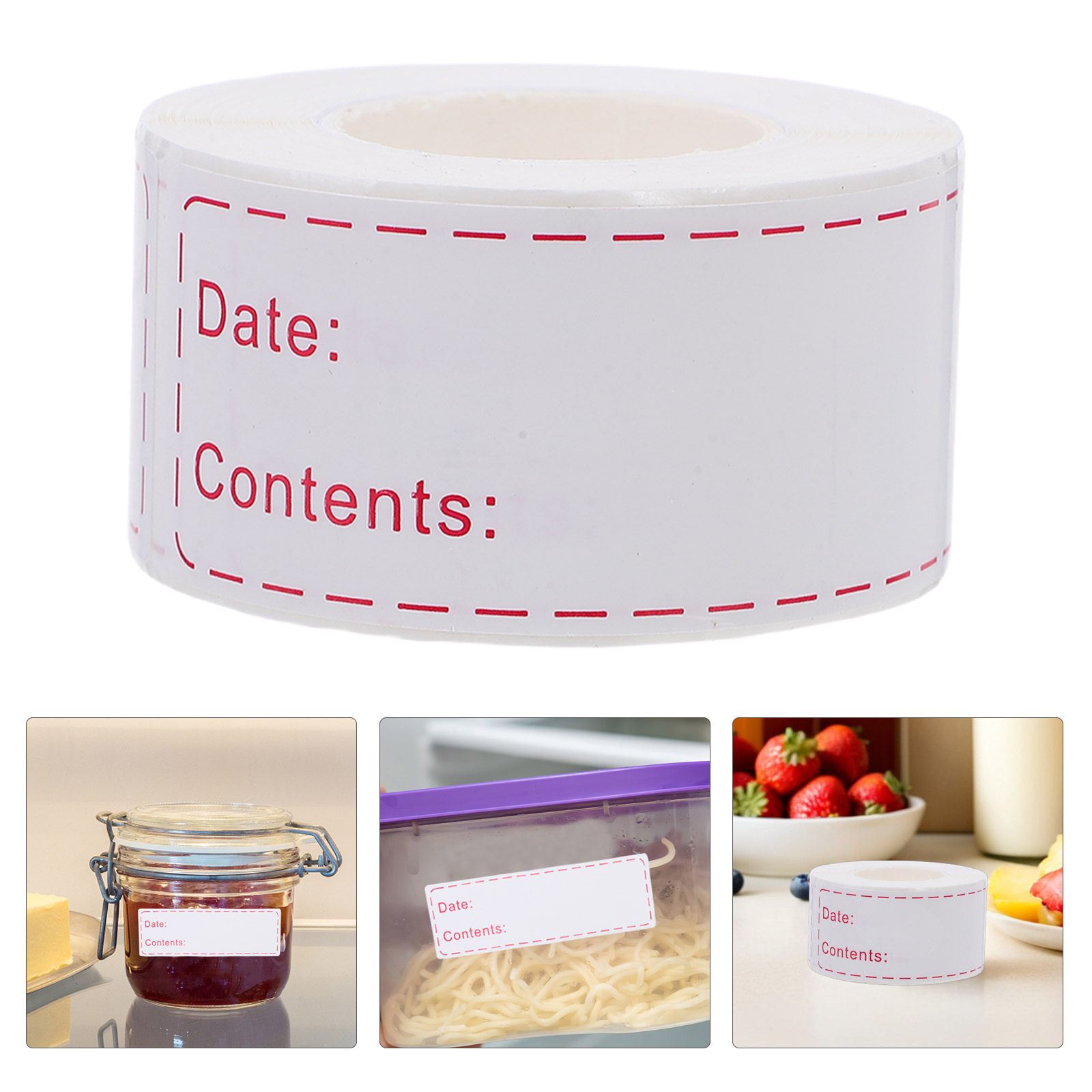 Sticker Label Roll - 1. 식품 보관 라벨, 날짜 및