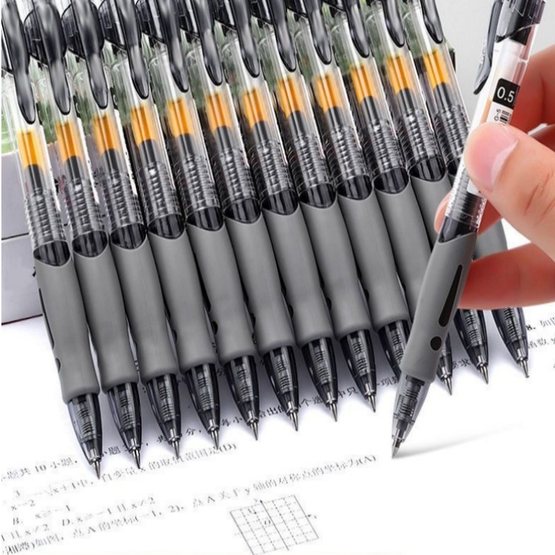 Stationery Supplier - 13/30개입 리트랙터블 젤 펜 세트, 검정/빨강/파랑