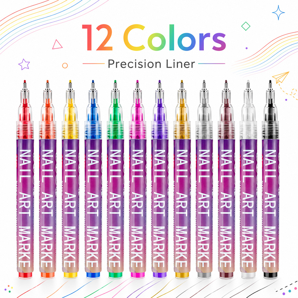 Fountain Pen Ink - 12 Pcs 0.5mm 파인 라인 마커