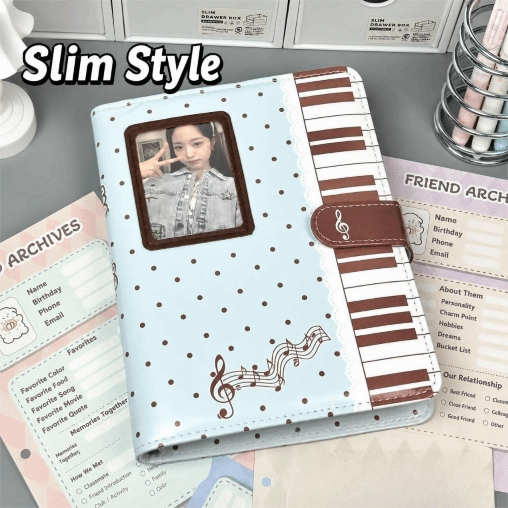 Notebook Dotted A5 - 인스 폴카 도트 피아노 바인더 노트북