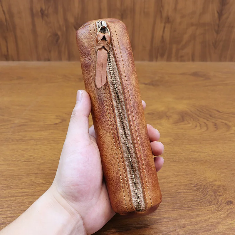 Tan Stationery & Office Supply - 베지터블 태닝 가죽 수제 광택 레트로