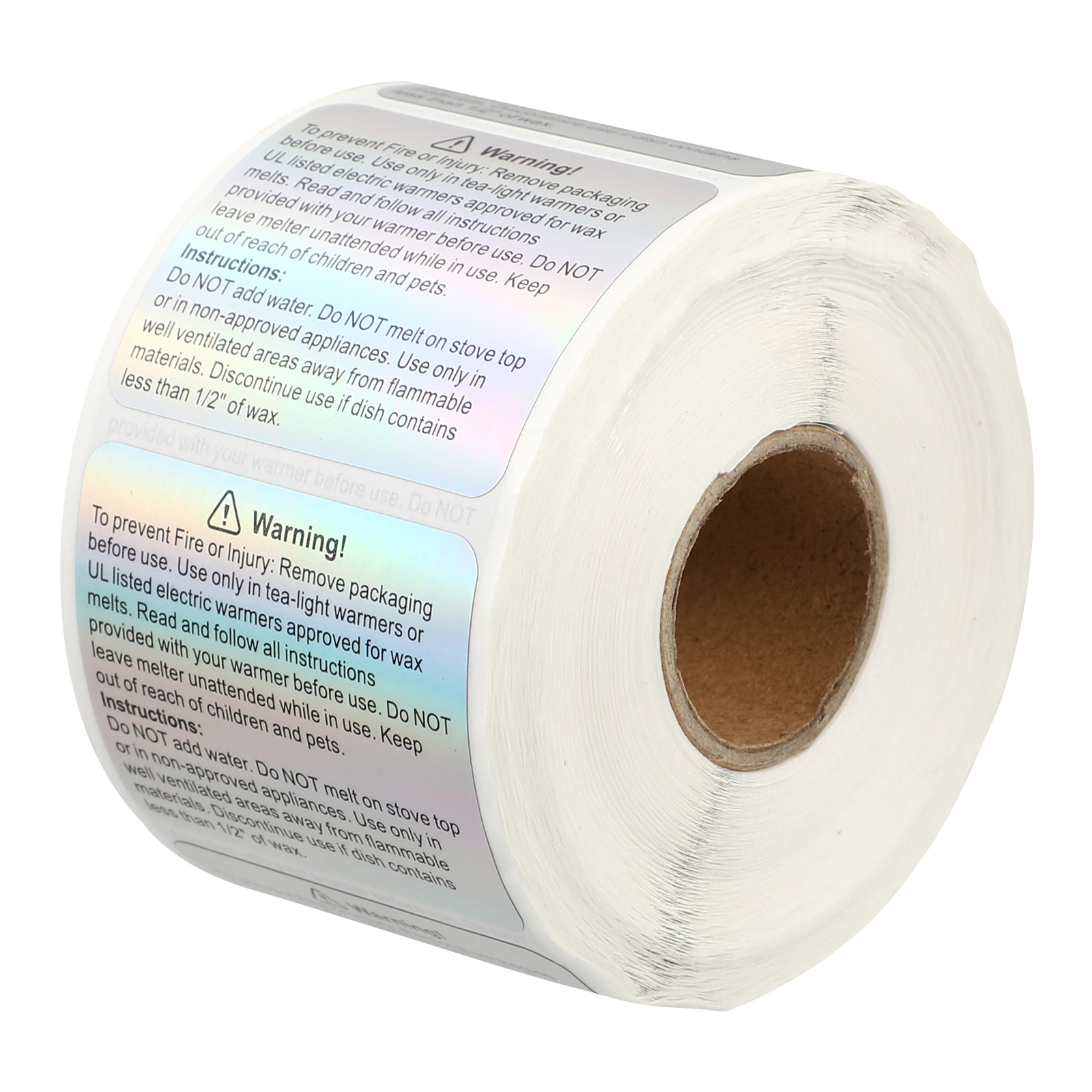 Sticker Label Roll - 500개들이 경고 라벨 롤, 다채로운 색상의
