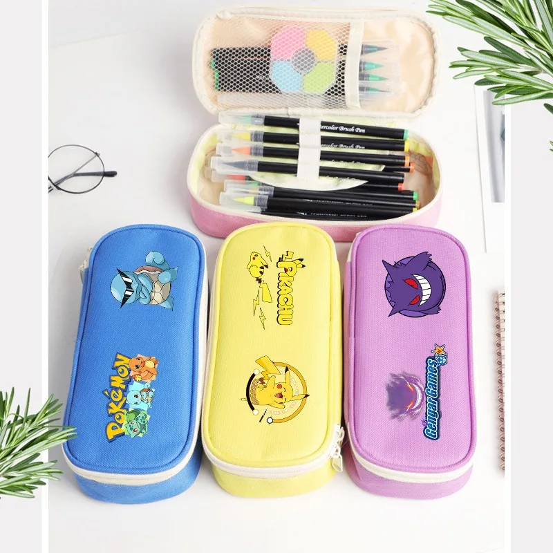 포켓몬 피카추 연필 케이스 귀여운 학생 문구 만화 애니 - Stationery Supplier 리뷰 및 가격