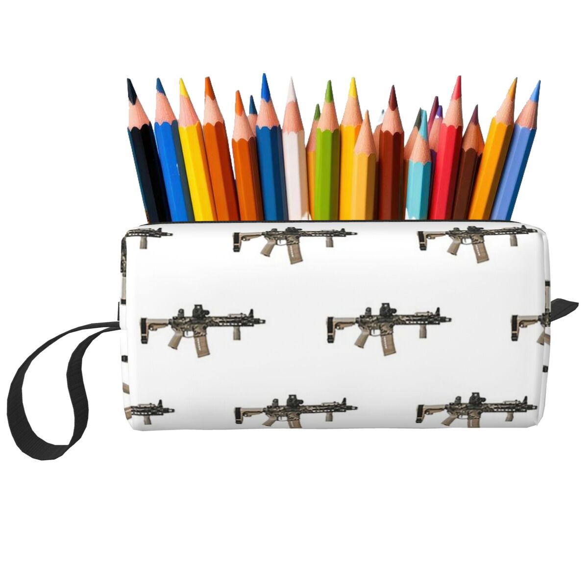 AR-15 탄 카모 건 화이트 연필 케이스 어린이용 펜 - Tan Stationery & Office Supply 리뷰 및 가격