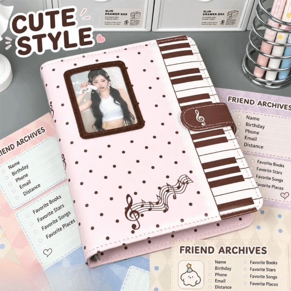 인스 폴카 도트 피아노 바인더 노트북 A5 루즈리프 K - Notebook Dotted A5 리뷰 및 가격