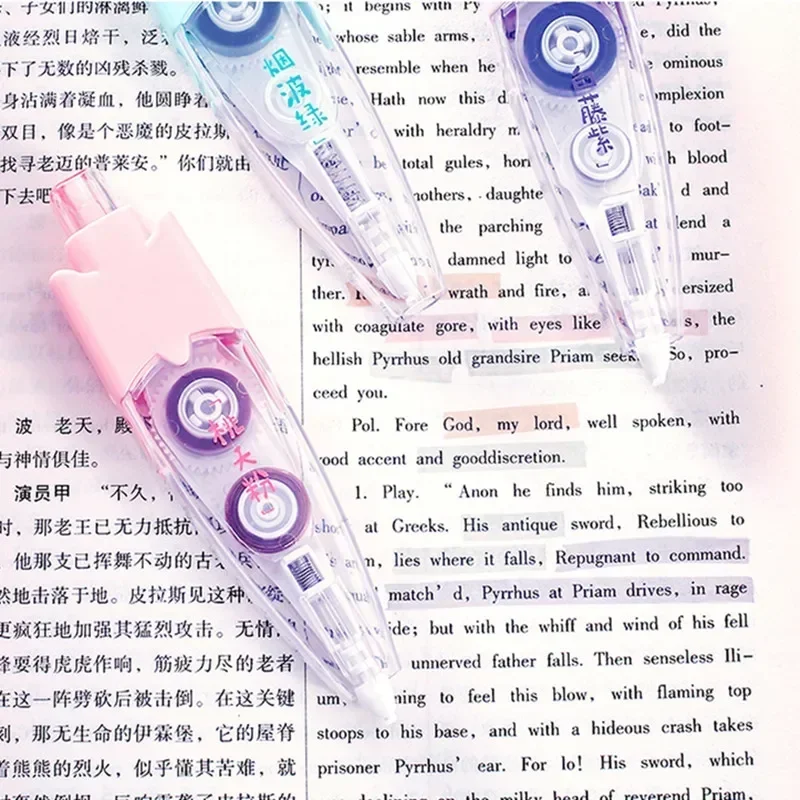 프레스 유형 하이라이터 테이프 캔디 컬러 장식 문자 수 - Correction Tape Roller 리뷰 및 가격